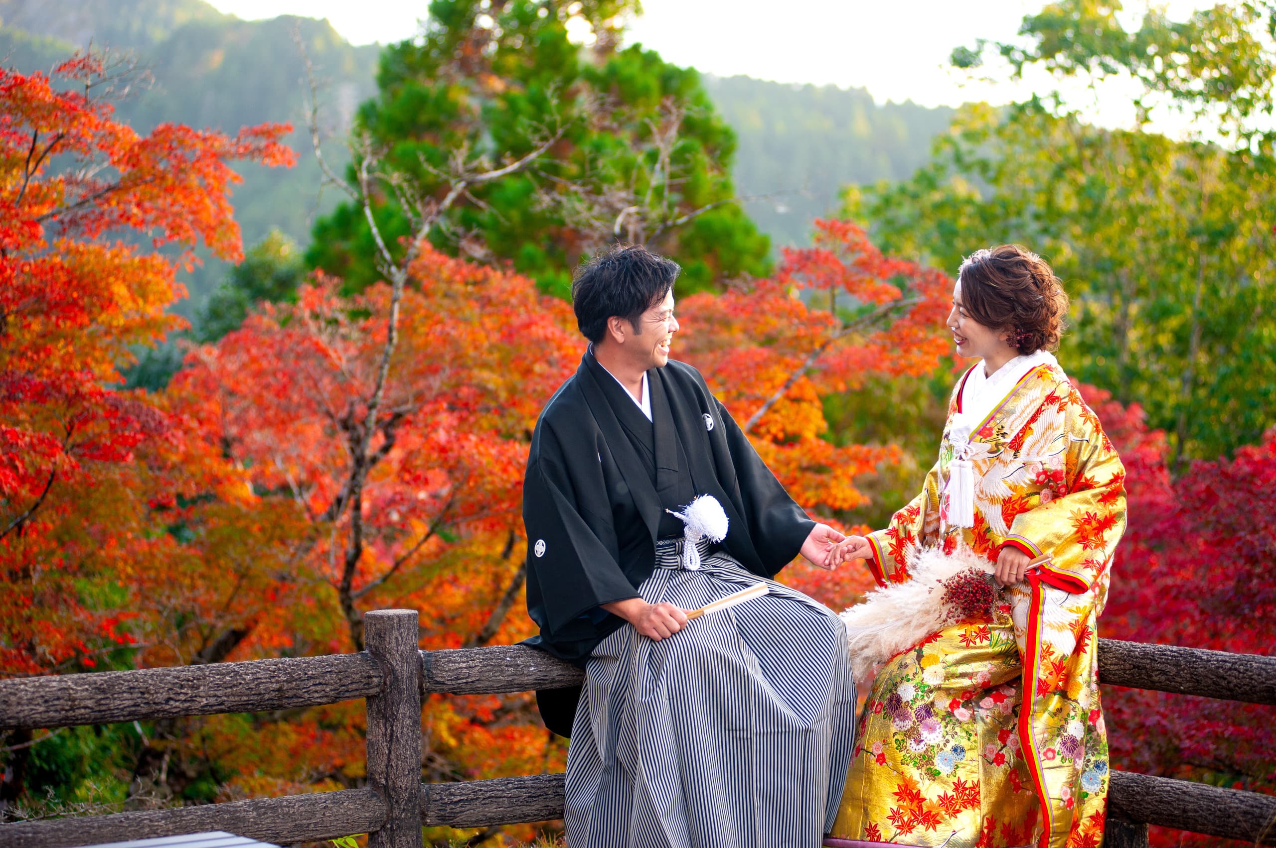 郡上八幡城の紅葉